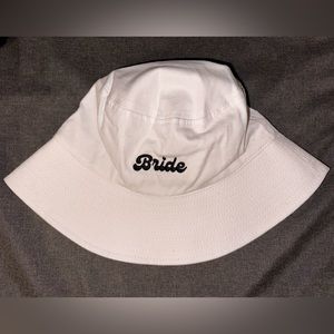 White Bride Bucket Hat